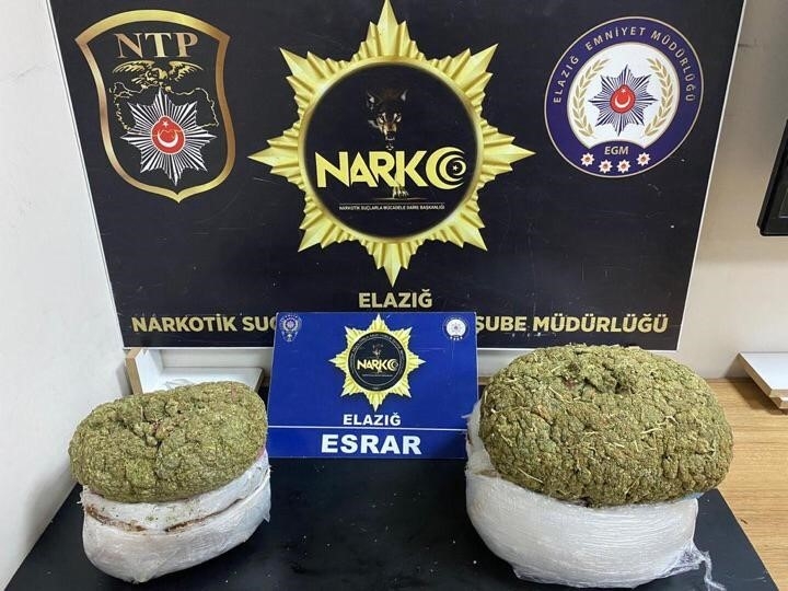 Elazığ’da polis uyuşturucuya geçit vermiyor: 5 kilo esrar ele geçirildi, bir şüpheli tutuklandı
