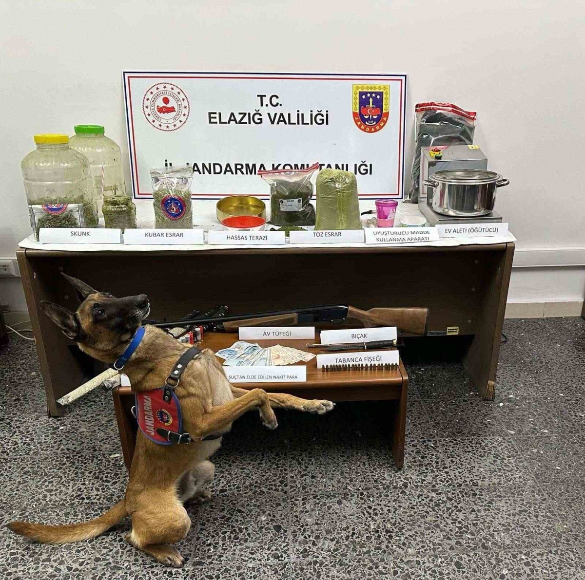 Elazığ’da uyuşturucu tacirlerine operasyon: 1 tutuklama
