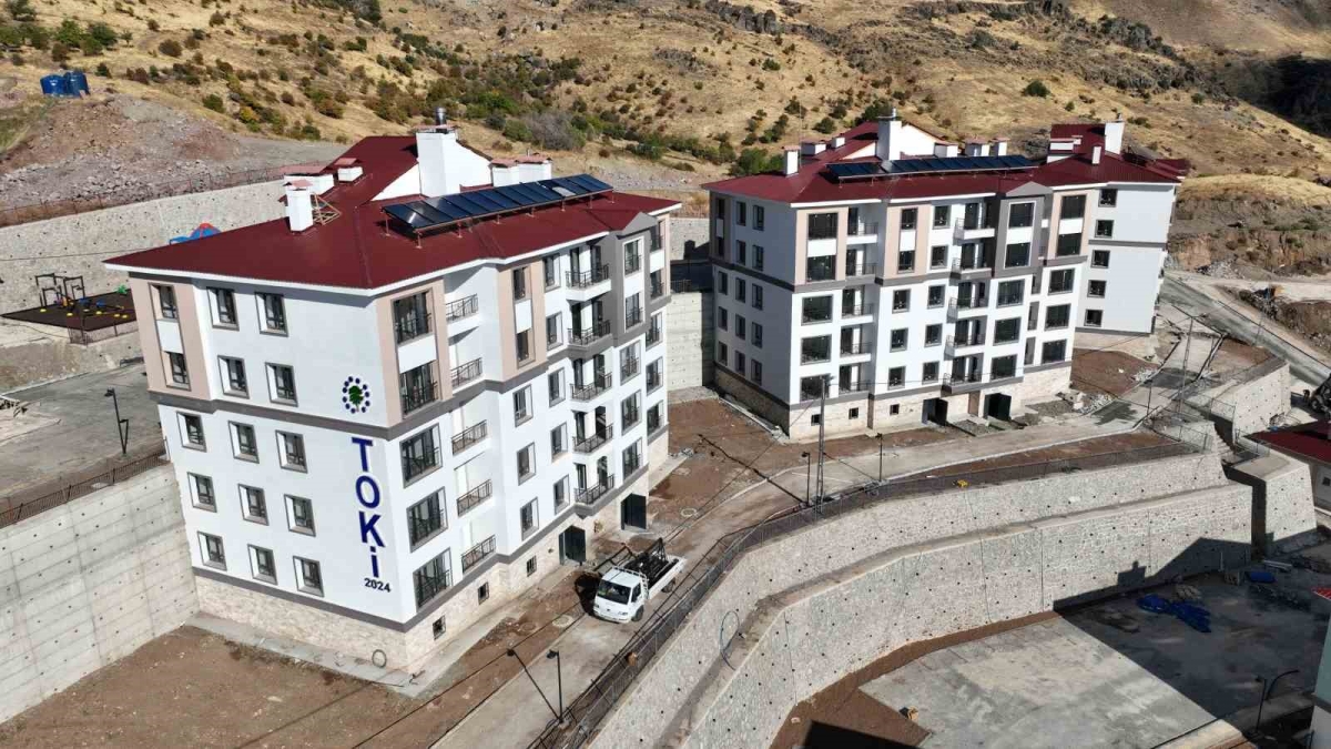 Tunceli’de TOKİ ve AFAD tarafından yaptırılan 168 konut bitme aşamasına geldi
