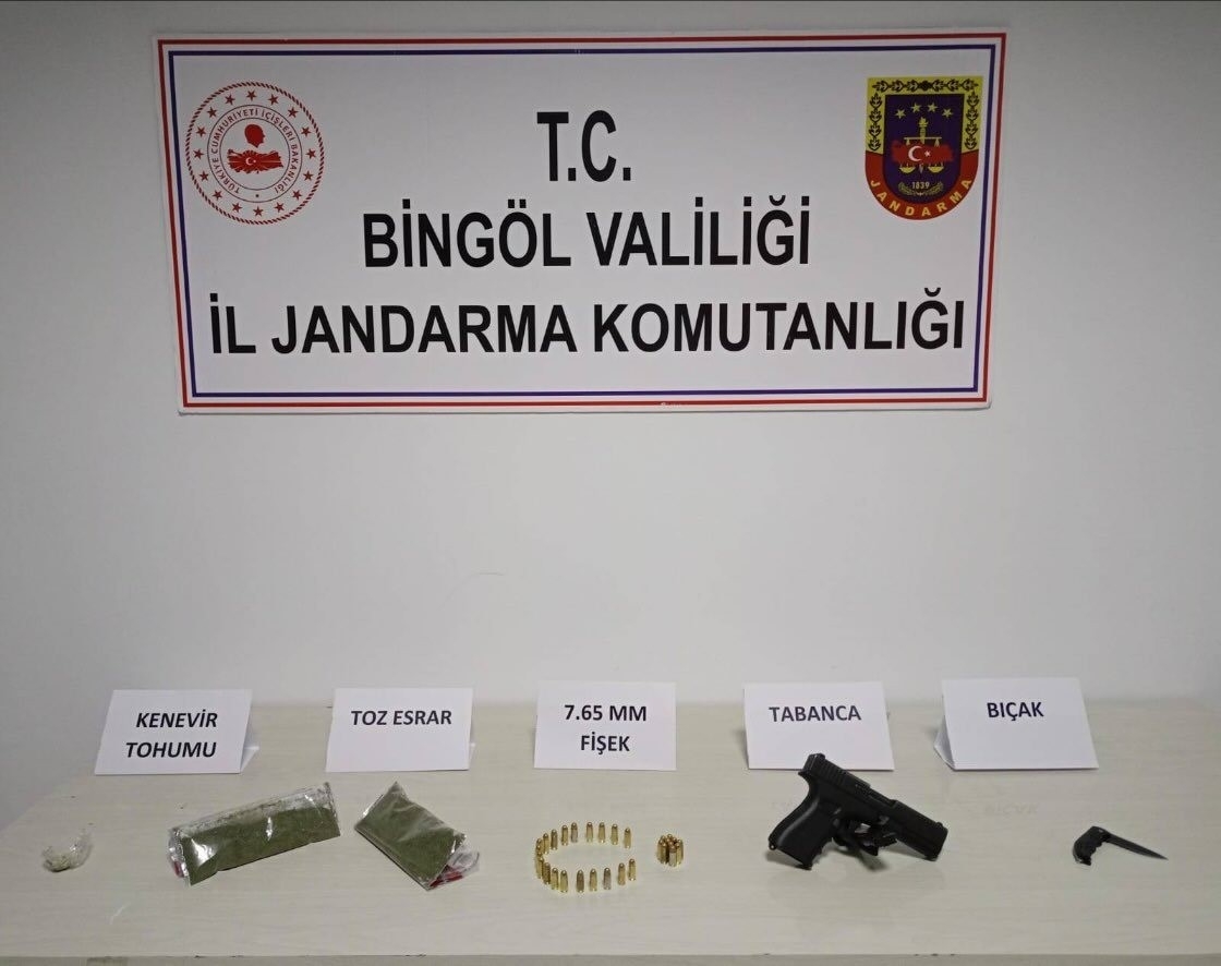 Bingöl’de uyuşturucu ve ruhsatsız silah operasyonları
