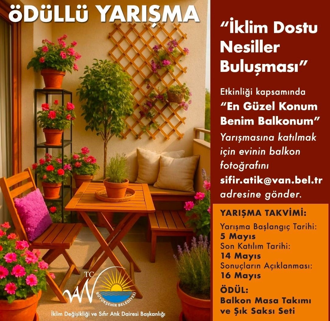 Van’ın en güzel balkonu seçiliyor
