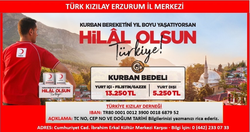 Kızılay 2025 vekaletle kurban kesim kampanyası başladı
