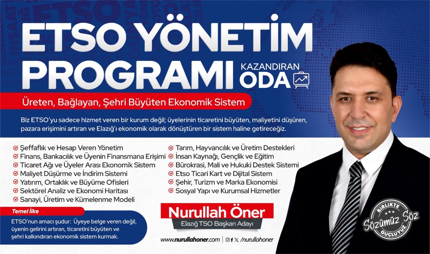     Nurullah Öner’den Ekonomik Dönüşüm Manifestosu