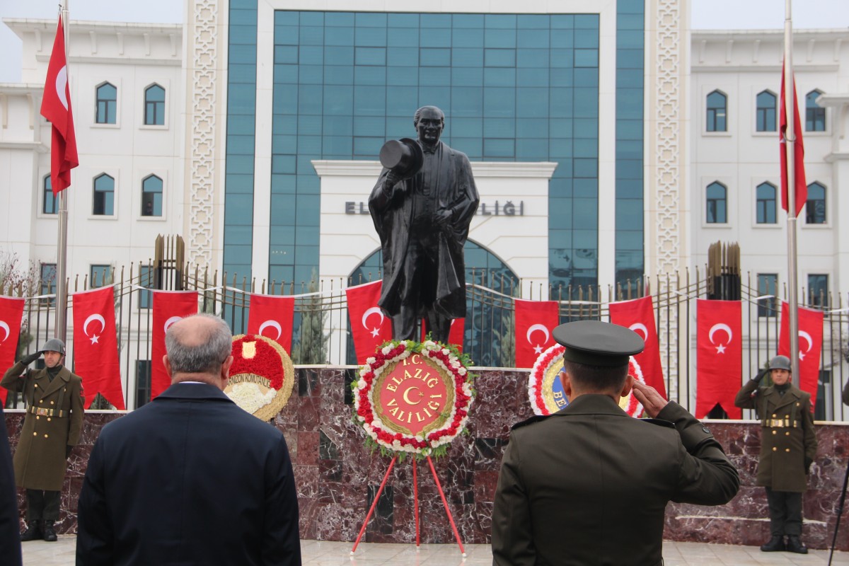 Elazığ’da 10 Kasım Atatürk’ü Anma Günü töreni   