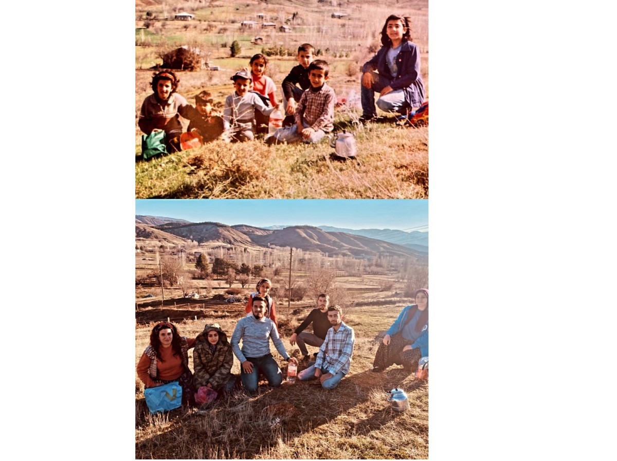 7 çocukluk arkadaşı, 18 yıl sonra aynı yerde buluşup fotoğraf çektirdi  